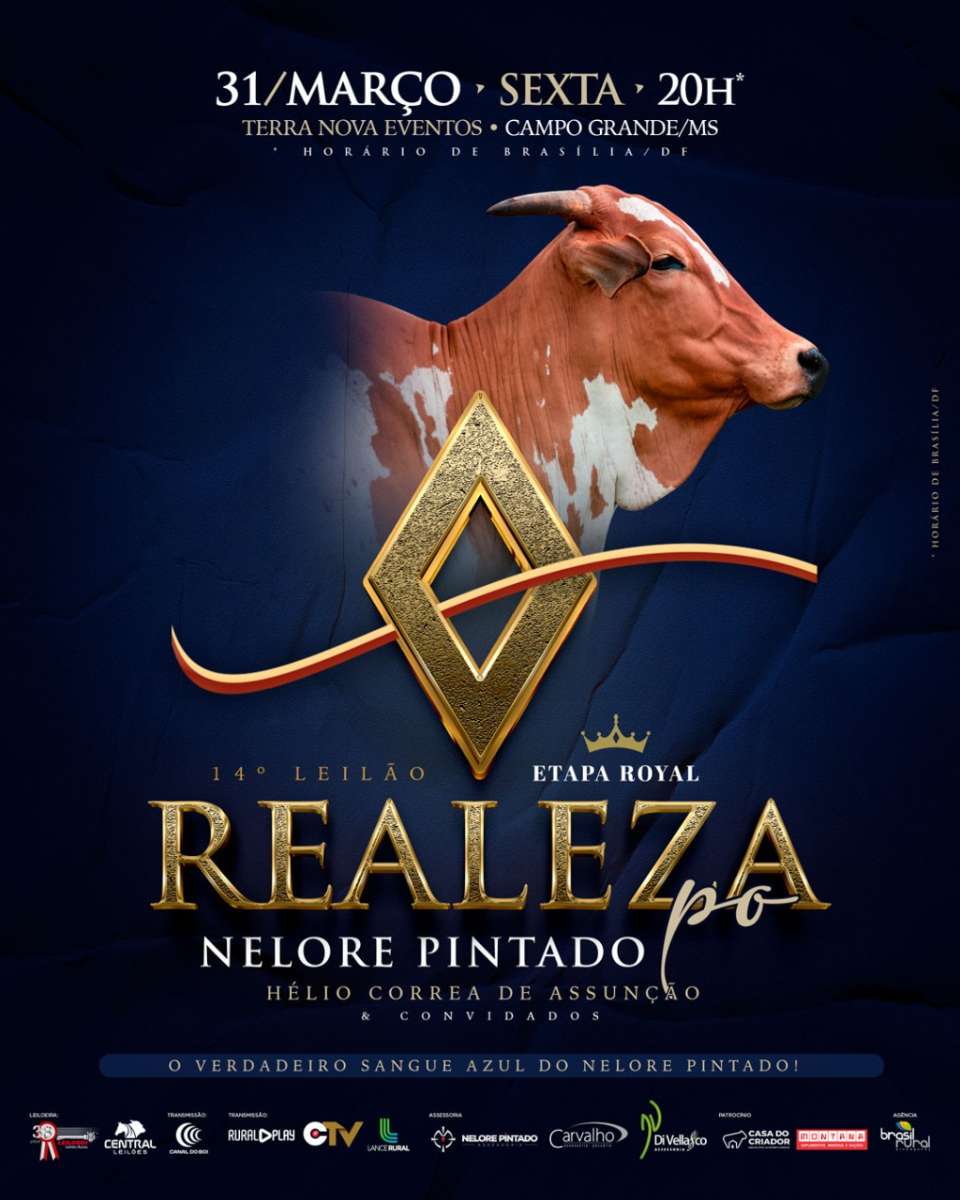 14º LEILÃO REALEZA NELORE PINTADO P.O - ETAPA ROYAL