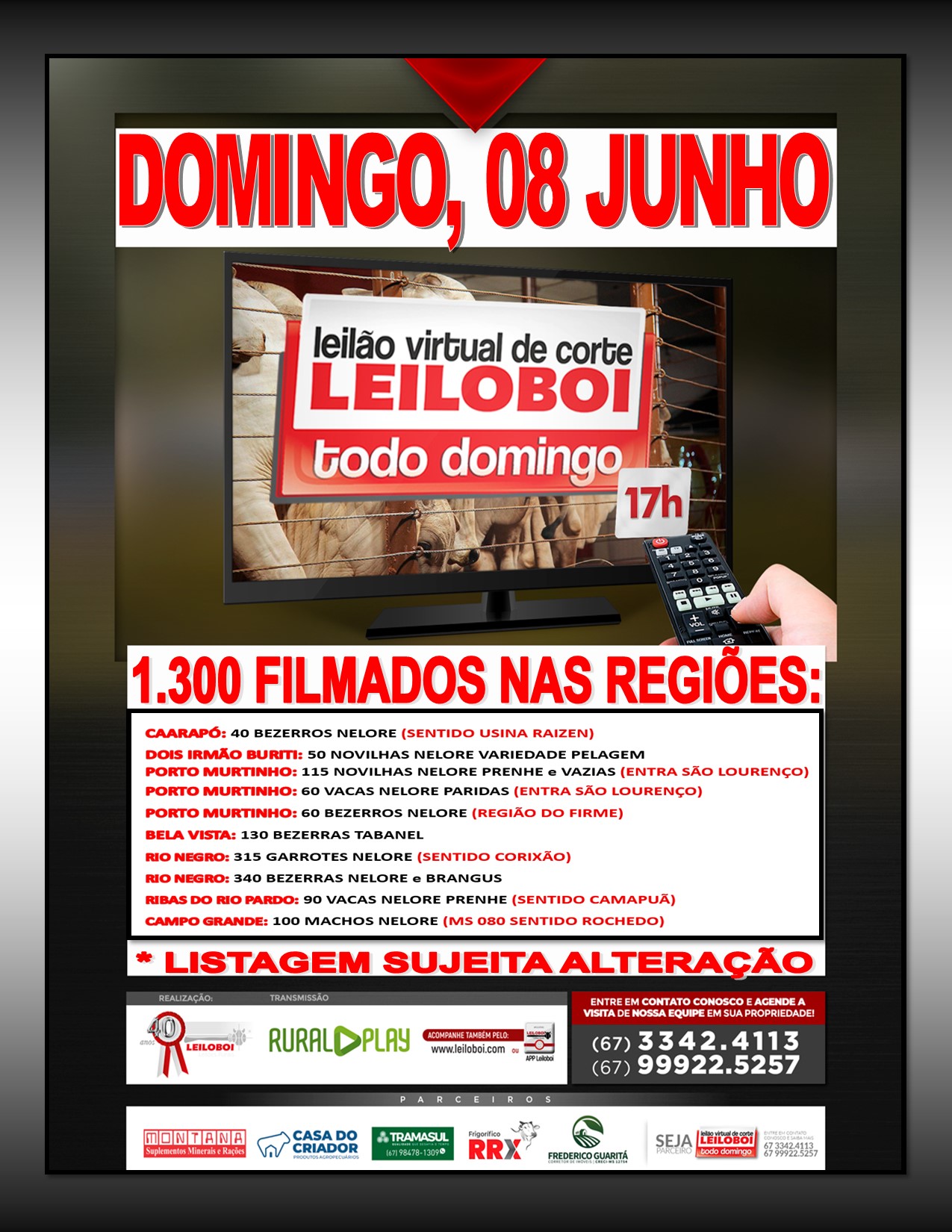 LEILÃO LEILOBOI VIRTUAL DE CORTE