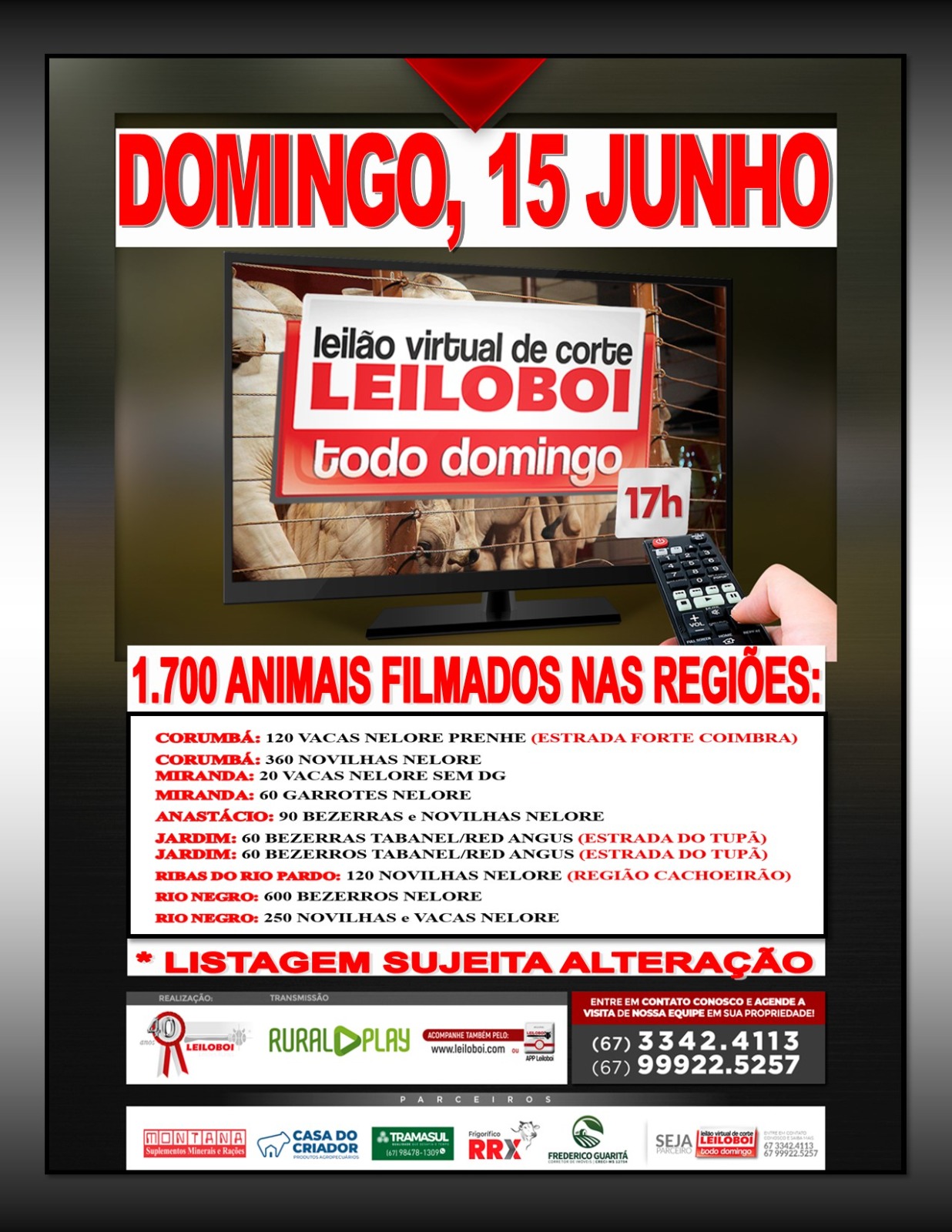 LEILÃO LEILOBOI VIRTUAL DE CORTE