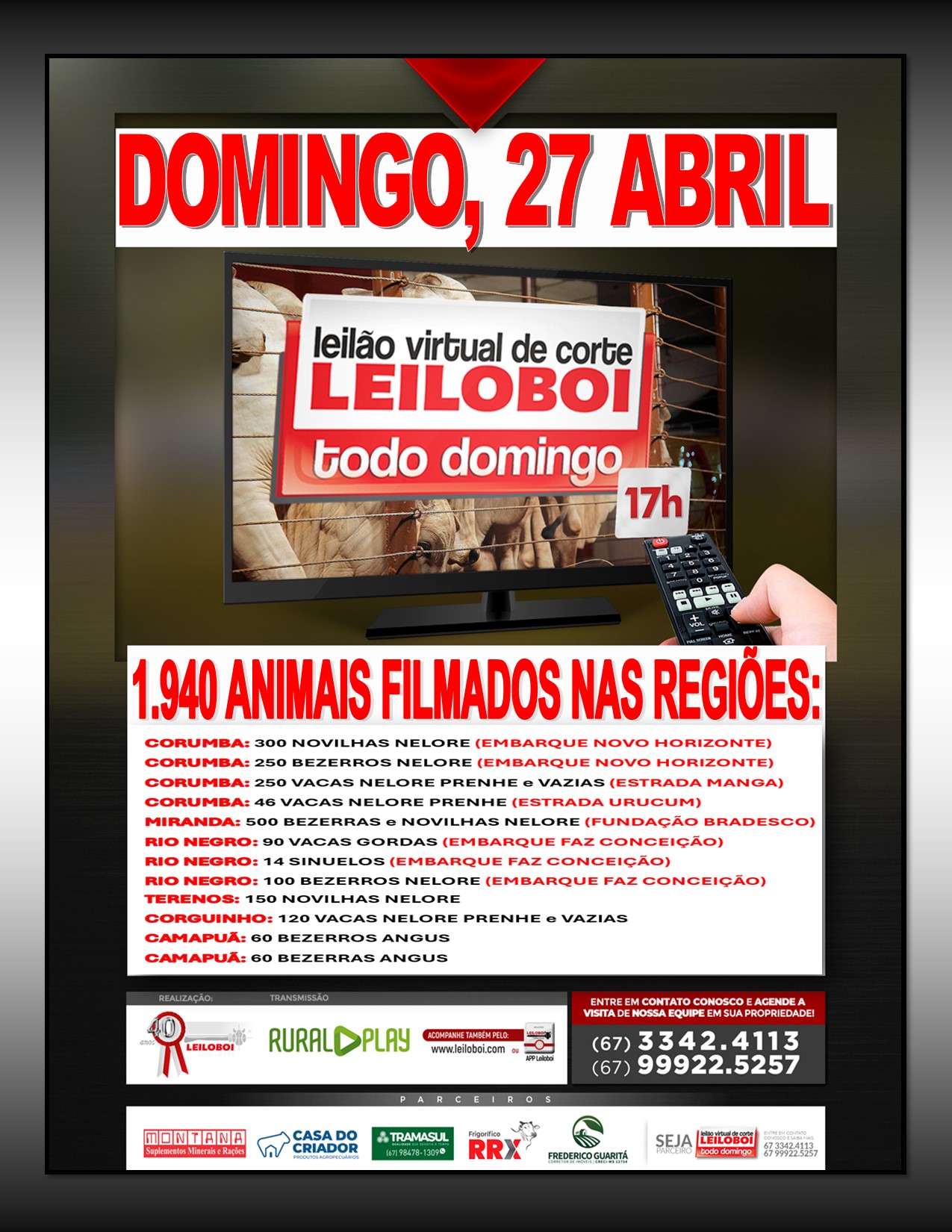 LEILÃO LEILOBOI VIRTUAL DE CORTE