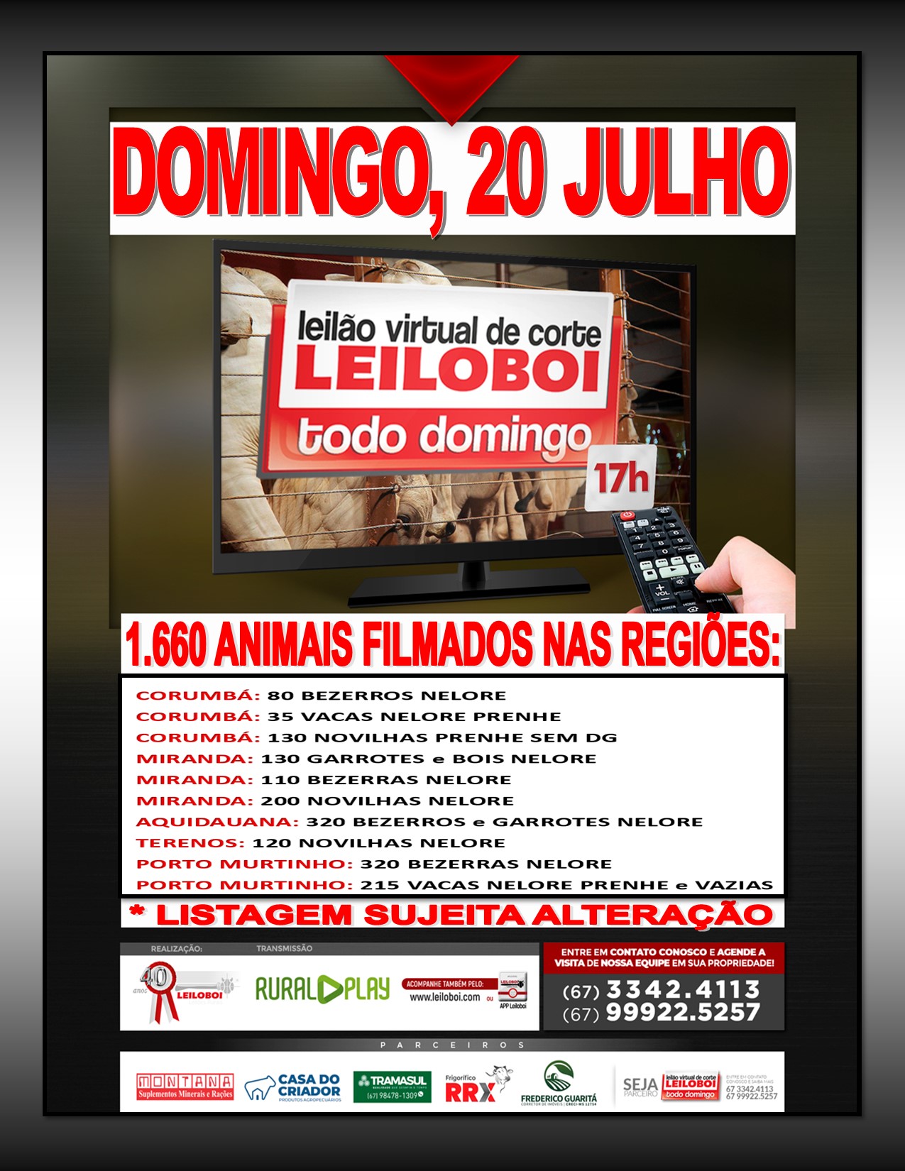 LEILÃO LEILOBOI VIRTUAL DE CORTE