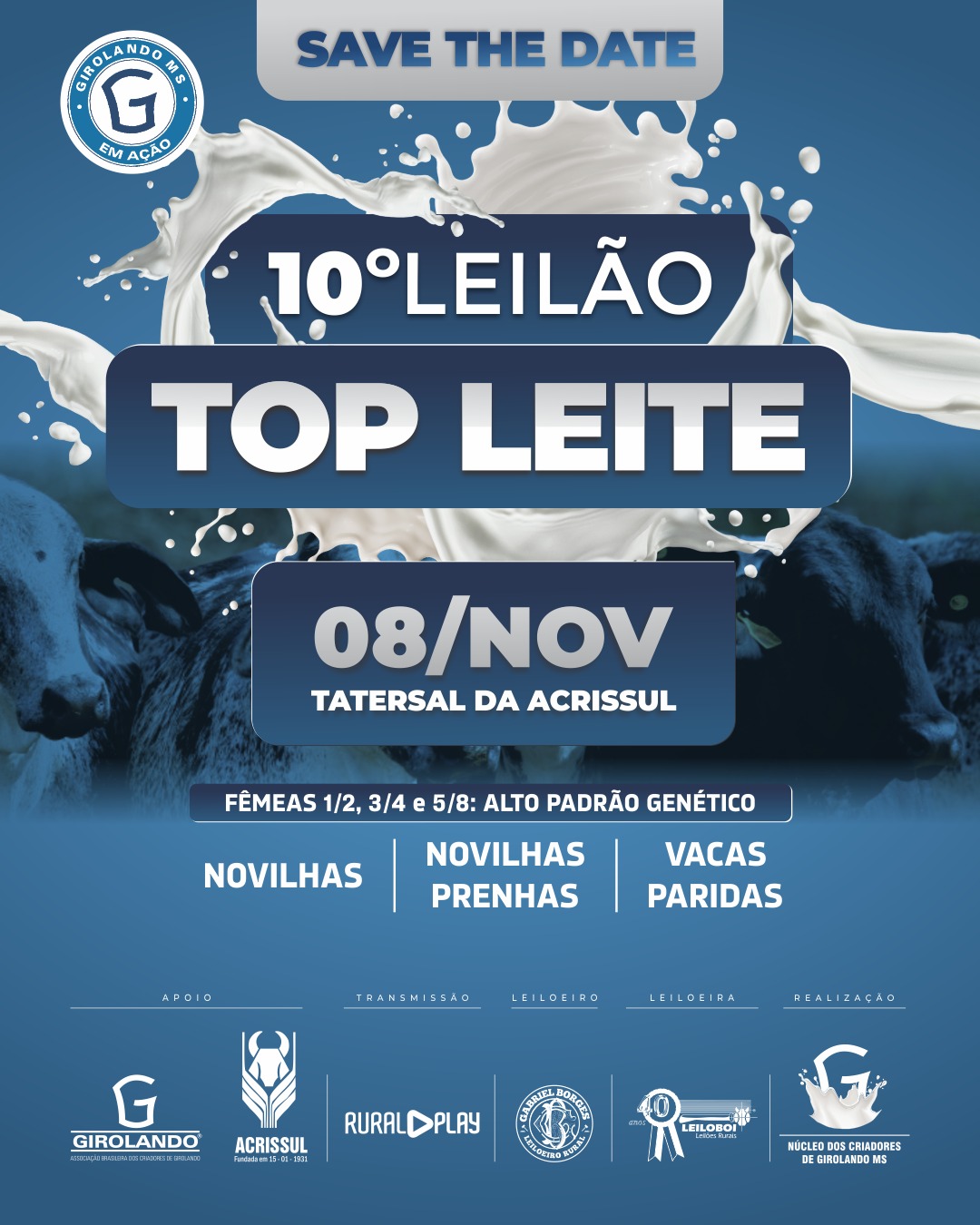 10º LEILÃO TOP LEITE - CAMPO GRANDE/MS