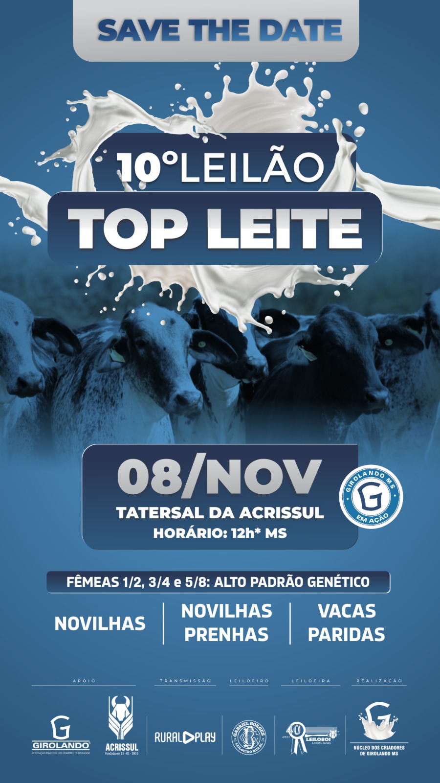 10º LEILÃO TOP LEITE - CAMPO GRANDE/MS