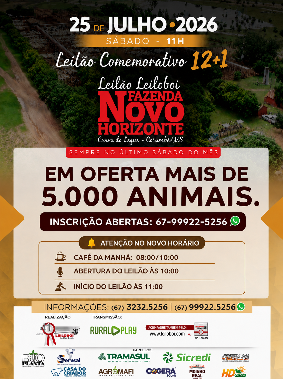 156º LEILÃO FAZENDA NOVO HORIZONTE - COMEMORATIVO ANIVERSÁRIO NH