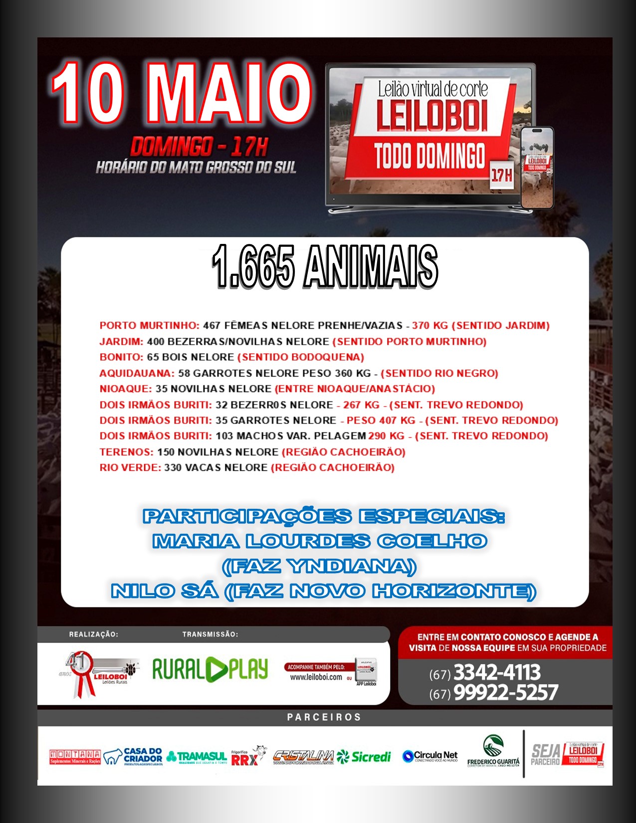 LEILÃO LEILOBOI VIRTUAL DE CORTE