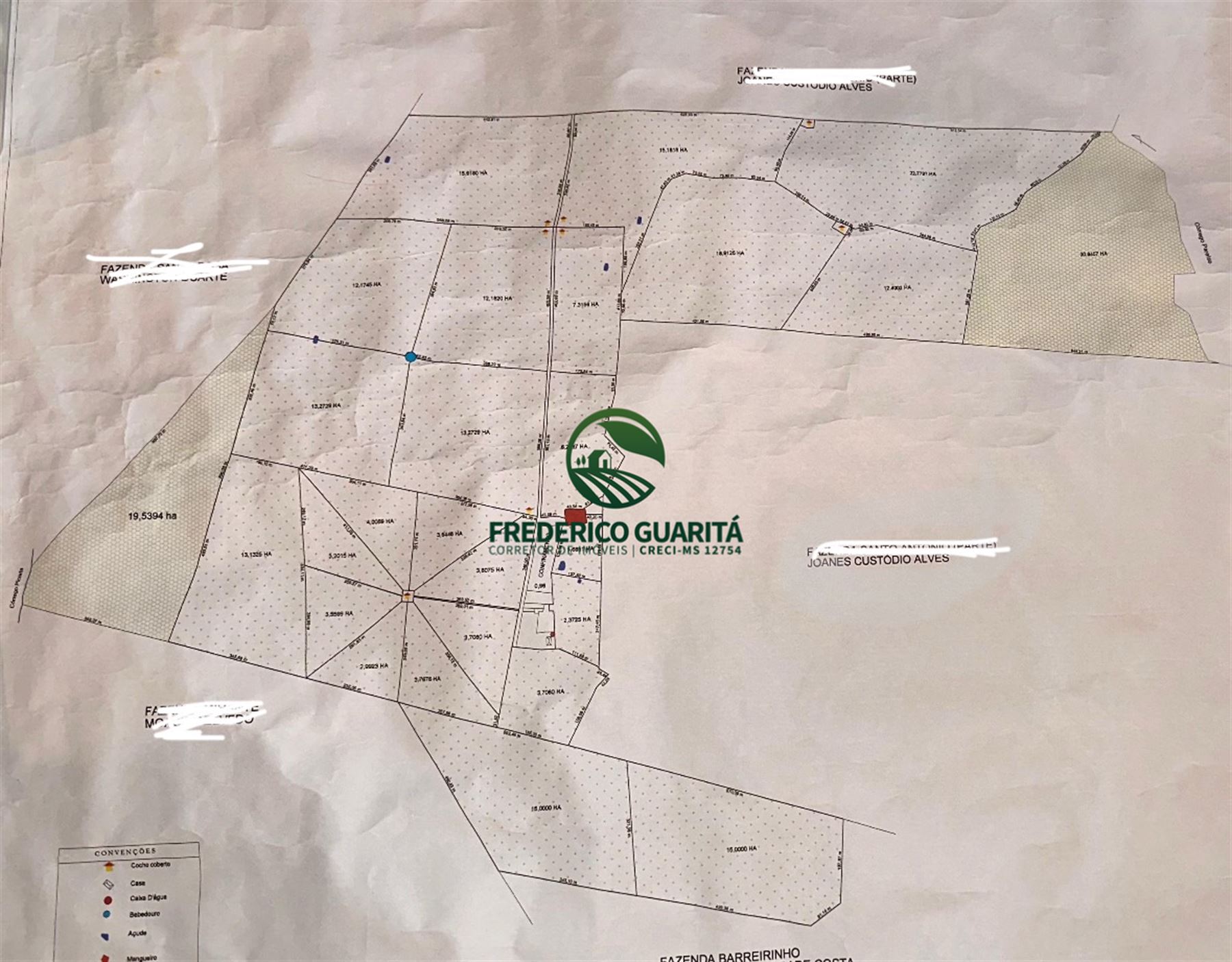 285.5 HECTARES - 35 KM DE CAMAPUÃ/MS